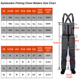 Kylebooker Five Layer Fabric Breathable Stockingfoot Chest Waders KB008