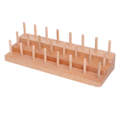 Kylebooker Fly Tying Thread Spool Stand Nature Wood Spool Station Hand Made Travelling