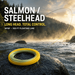Kylebooker Salmon/Steelhead Fly Line,Front Taper for Single Handed Roll and Spey Casting, Slick Coating