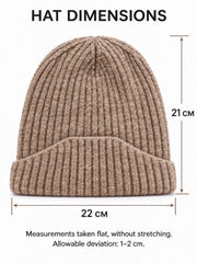 Kylebooker Wool Fisherman Beanies for Men Women Short Cuff Knit Beanie
