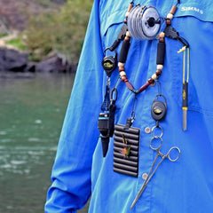 Kylebooker Fly Fishing Lanyard Neck unload Necklace Adjustable Tool Holder with Foam Neck Strapfor