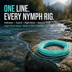 Kylebooker Euro Nymph Fly Fishing Line, Weight Forward Floating, WF2-6F, Double Welded Loops