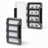 Kylebooker Super Slim Magnetic Back Waterproof Fly Fishing Box: 4 Compartments