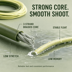 Kylebooker Floating Creek Fly Line Double Welded Loop with Spool.
