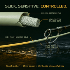 Kylebooker All-Purpose Trout Fly Line with Two Welded Loops, Weight Forward Floating Fly Fishing Lines Moss/Gold