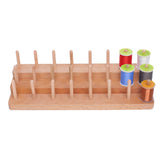 Kylebooker Fly Tying Thread Spool Stand Nature Wood Spool Station Hand Made Travelling