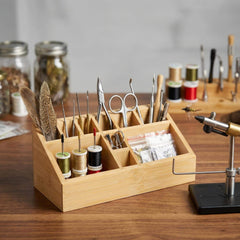 Kylebooker Fly Tying Tool Caddy Organizer-Essential for Fly Tying Stations & Fishing Tool Organizer