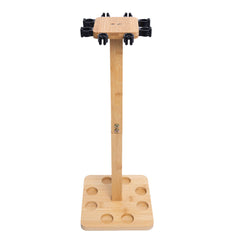 Kylebooker RH01 Fishing Rod Storage Racks, 100% Bamboo Floor Stand Fishing Pole Holders for Garage of 8 Rods or Combos