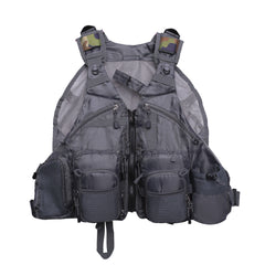 Kylebooker pustende netting fiskevest med multilommer for menn og kvinner FV01