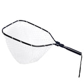 Kylebooker Foldable Fishing Net for Trout, Soft Rubber Fishing Net with Handle, Fly Fishing Landing Net for Easy Catch & Release