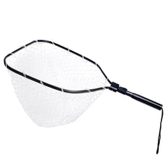 Kylebooker Foldable Fishing Net for Trout, Soft Rubber Fishing Net with Handle, Fly Fishing Landing Net for Easy Catch & Release