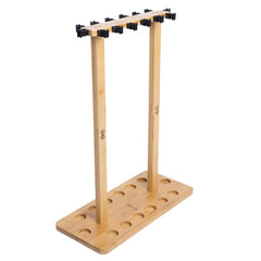 Kylebooker RH02 Fishing Rod Storage Racks, 100% Bamboo Floor Stand Fishing Pole Holders for Garage of 14 Rods or Combos