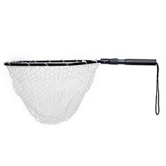 Kylebooker Foldable Fishing Net for Trout, Soft Rubber Fishing Net with Handle, Fly Fishing Landing Net for Easy Catch & Release