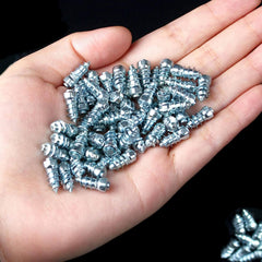 Kylebooker 100pcs Tire Studs Screw in Tire Studs for Wading/Running/Fly Fishing Boots,Running ShoesFat/Snow Bike,Lawnmower,Lawn Sweeper,snowblower,Small Tractor,ATV,UTV,Motorcycle
