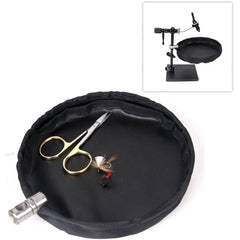 Kylebooker Fly Tying Waste Basket with Magnetic Quick Release- Fits Most Fly Tying Vises for Easy Cleanup