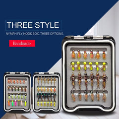 Kylebooker 24pcs Fly Fishing Flies & euro stonefly nymph,caddis,cicada