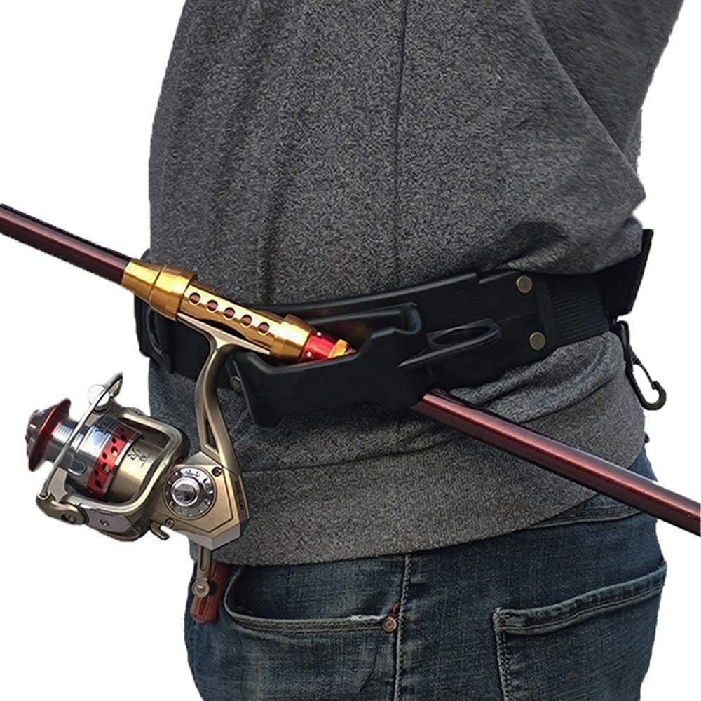 Rod Holder Waist Belt Adjustable Fishing Shoulder Back Harness for