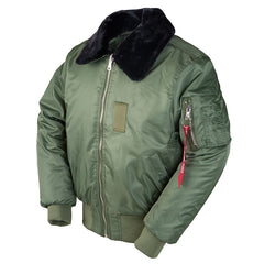 Mens Winter B-15 Bomber Flight Force Pilot Jacket