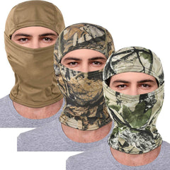 Camo Sturmhaube, Vollgesichtsabdeckung, 3er-Pack Sturmhauben-Gesichtsmaske, UV-Schutz für Männer und Frauen