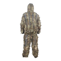 Camo Suits Ghillie Suits 3D Leaves Woodland Camouflage Clothing for Jungle Hunting,Shooting, Airsoft,Wildlife Photography,Halloween