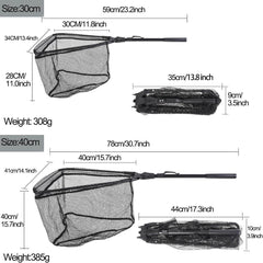 Filet de pêche télescopique pliable, Durable, solide, sûr, capture et libération du poisson, FN001