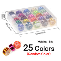 Kylebooker Assorted 200D Fly Tying Thread for Size 6-14 Flies Fly Fishing Lure Making Material & Bi-ceramic Tip Bobbin Holder