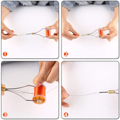 Kylebooker strumento per legare mosche, infila filo TY03