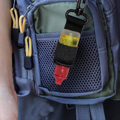 Kylebooker Dry Fly Fishing Flydende Caddy Holder, Flydende Flaskeholder, Fastgøres til Fiskevest
