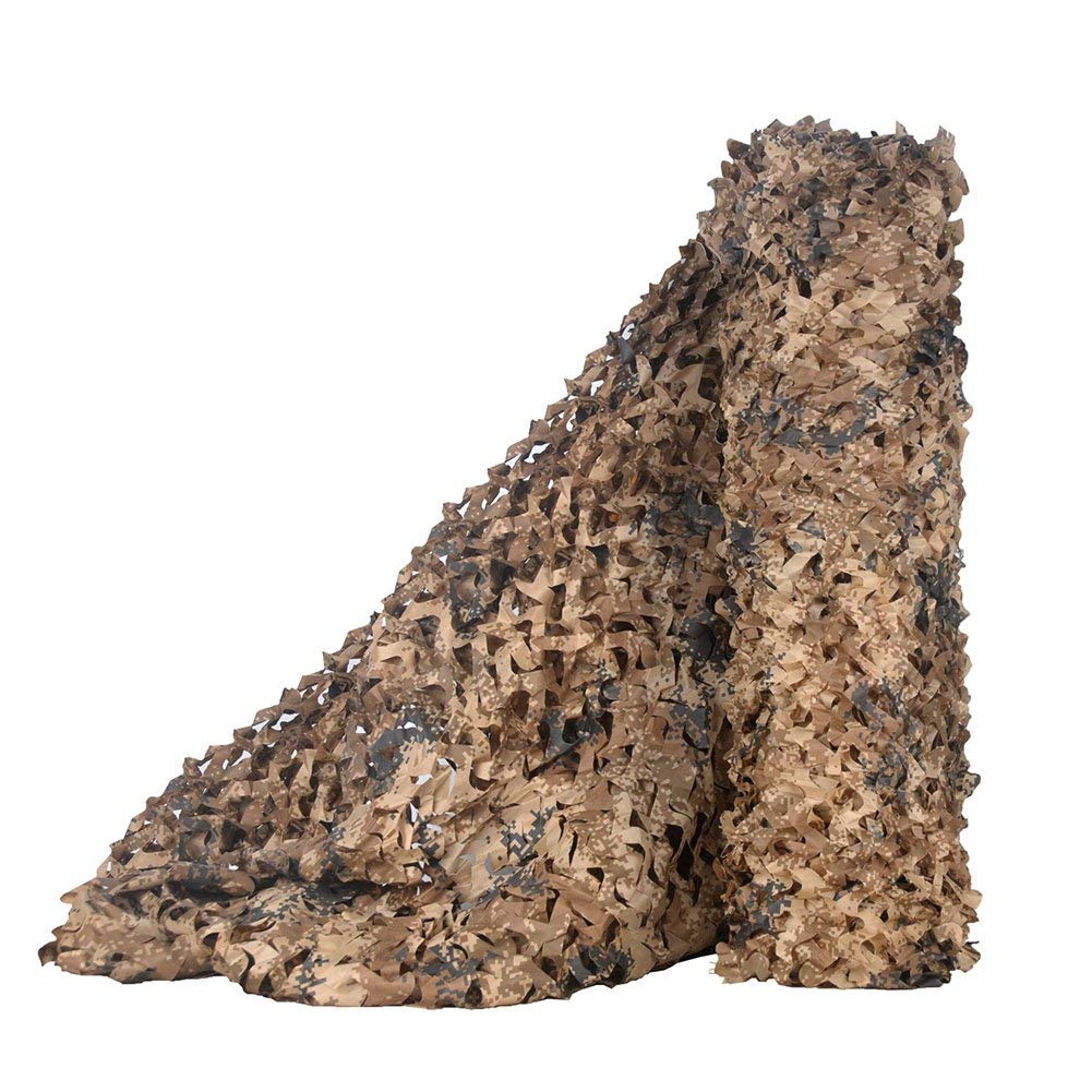 Camouflage Netting, Hunting Blinds, Bulk Roll, Great for Party Bedroom Decoration, Camping 1.5Mx2M(4.9ftx6.6ft) / Desert Digital