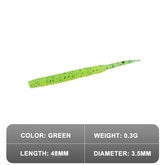 20PCS/Lot Soft Worm Lure Root Fishing Baits Long Pintail Baits Silicone Wobblers Fishing Baits Bionic Baits Sea Fishing Tools