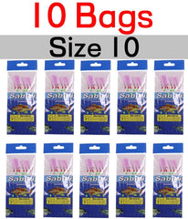 Kylebooker 10bag 6 flugor Pink Flasher Bait Catcher Rig Maker Sabiki Rigs Saltvatten konstgjorda fiskekrokar lockar Grossiststorlek 8 10 18