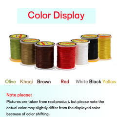 Kylebooker 1 Spool 50D Fly Tying Thread for size 16-22 Small Dry Flies Body Tying Material Tying Line