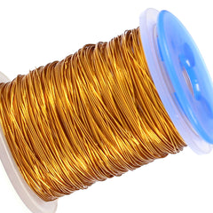 Kylebooker 0.2mm Fly Tying Round Small Copper Wire For Ribbing Weight Flash Wire Body Dubbing Brushes Brassie Metal Thread Material