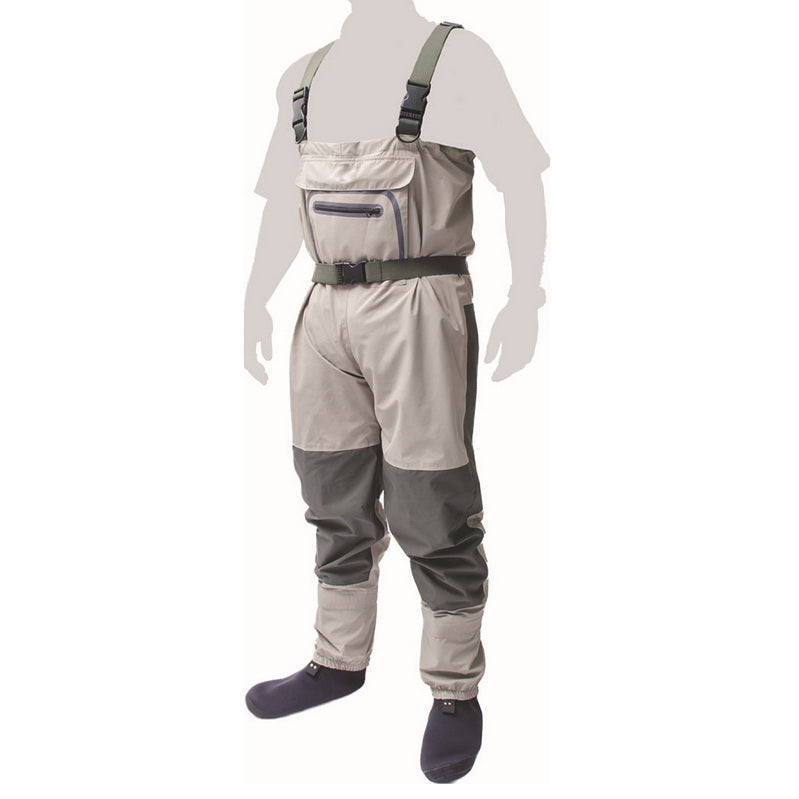 JEERKOOL Fly Fishing Waders Wading Pants Fishing Waders Pants Portable  Chest Waterproof Overalls Boots Clothes Stocking Foot