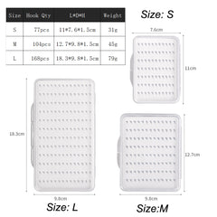 Caixas de pesca com mosca transparentes super finas, design de espuma, compartimentos de almofada magnética, caixas de equipamento