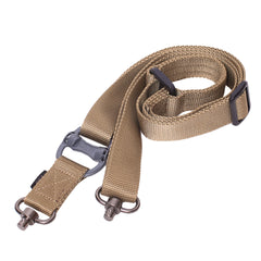 Enkeltpunkts riffelslynge med QD-slyngedreje og M-skinne slyngemontering Justerbar længde riffelslynge 1,25" bred