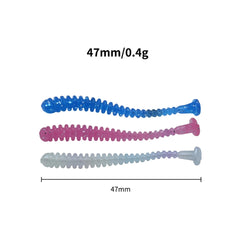 Kylebooker 20 pièces/lot leurre souple en Silicone Wobblers pêche à la racine petits appâts de pêche à queue en T appâts souples appâts artificiels matériel de pêche