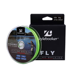 Kylebooker ligne de support de ligne de mouche 20/30LB 100/300Yards ligne de pêche à la mouche tressée vert Orange