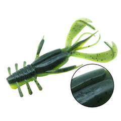 Kylebooker réservoir extérieur pêche assemblée/lot bicolore crevettes appât souple 101 MM/10.4G ver appât souple appât en Silicone