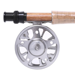 Kylebooker FR02 carretel de pesca com mosca 2 + 1 rolamento de esferas 1:1 carretel de pesca de conversão esquerda direita com bolsa