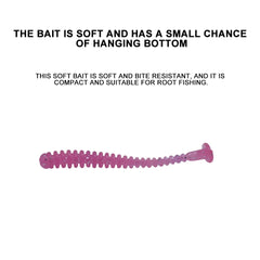 Kylebooker 20 pièces/lot leurre souple en Silicone Wobblers pêche à la racine petits appâts de pêche à queue en T appâts souples appâts artificiels matériel de pêche