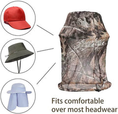 Kylebooker Mosquito Head verkko, erittäin hieno verkko ulkokalastukseen, retkeilyyn, retkeilyyn ja puutarhanhoitoon, säädettävä (3 kpl)