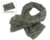 Sciarpe al collo Sciarpa Velo da cecchino Sciarpa tattica in rete mimetica per wargame, sport e altre attività all'aperto