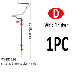 Kylebooker Fliegenbinde-Peitsche, Finisher, Fliegenbinde-Spulenhalter, Angeln, Fliegenhaken, Jig-Köder, Bindefadenhalter, Knotenherstellung, Fliegenbinde-Werkzeug