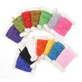 Kylebooker 14cards X 5m 2mm 3mm S M L Fly Tying Tinsel Chenille for Woolly Bugger Worms Leech Streamer Fly Tying Body Material Black Olive