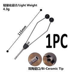 Kylebooker 1 Stück Bi-Keramik-Spitze zum Fliegenbinden, Spulenhalter, glattes Binden von Angelfliegen, Köder, Herstellung von Fliegenbindewerkzeugen