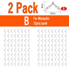 Kylebooker 2-pack Realistisk flugvinge Förskuren flugbindande insektsvingar Syntetisk stenfluga majfluga flaskfluga öring bete bindningsmaterial