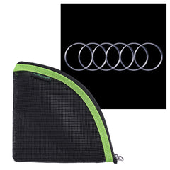 Kylebooker Pre-Tied Loop Fluefiskeri Leader 6 Pack med tilspidset Leader Wallet