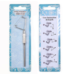 Kylebooker TY07 1 Stück hochfeste Angel-Rotationspeitsche Finisher Fliegenknotenbindewerkzeug Edelstahl Fliegenbindepeitsche Finisher Outdoor-Zubehör