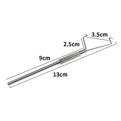 Kylebooker TY07 1 Stück hochfeste Angel-Rotationspeitsche Finisher Fliegenknotenbindewerkzeug Edelstahl Fliegenbindepeitsche Finisher Outdoor-Zubehör